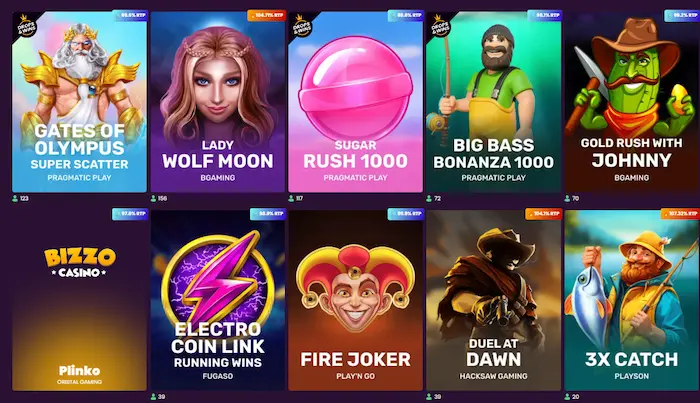 Bizzo Casino Italy games