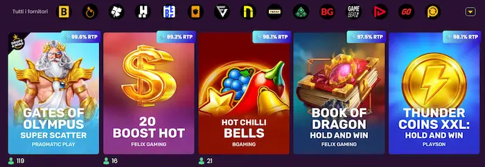Bizzo Casino Italy pop